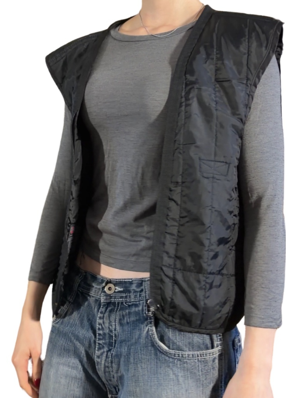 Vintage Joe Rocket Black Moto Vest